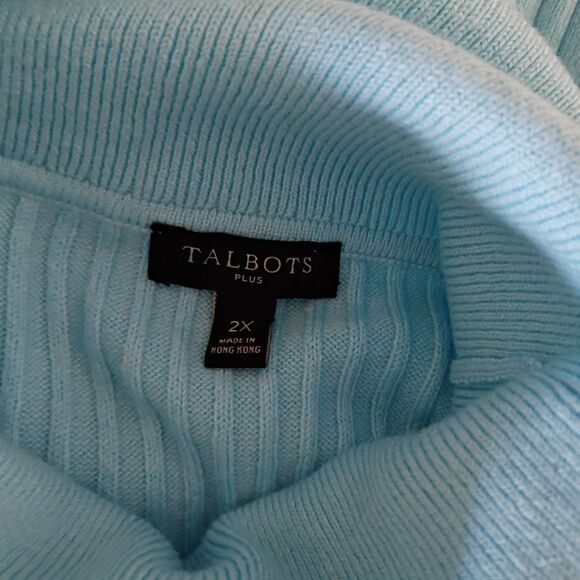 Talbots Button Cuff Ribbed Turtleneck Long Sleeves 2X NWOT - Picture 10 of 10